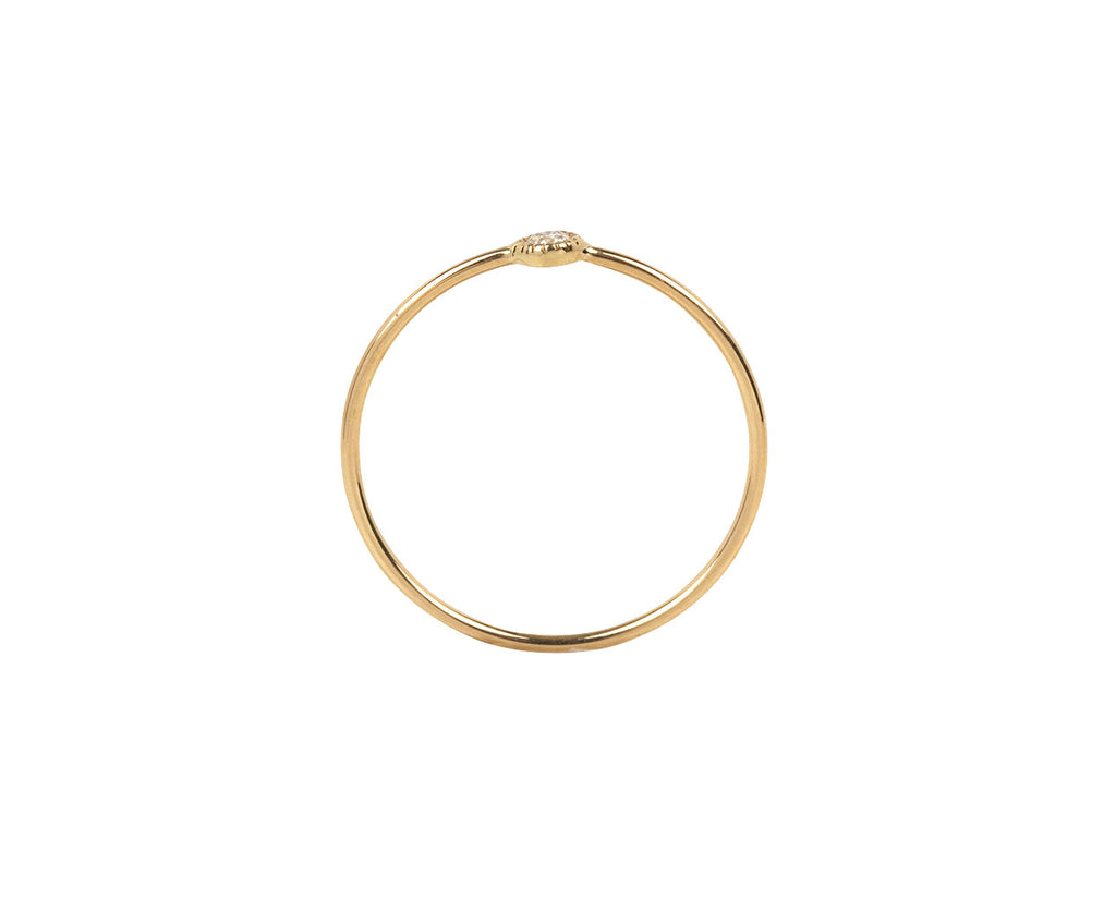 Jennie Kwon Diamond Moondrop Ring - Side View