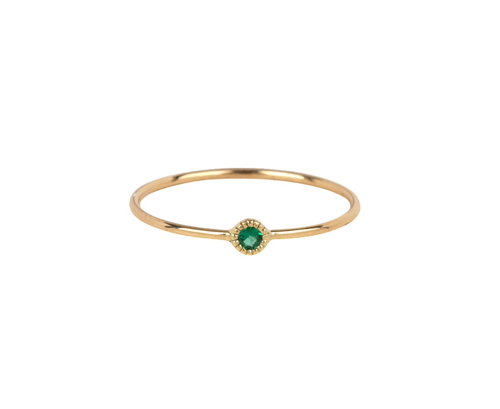 Jennie Kwon Emerald Moondrop Ring