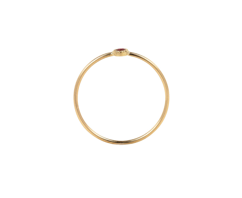 Jennie Kwon Ruby Moondrop Ring - Side View