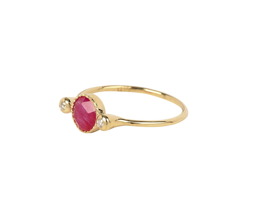 Jennie Kwon Ruby Sinfonia Ring - Angled View