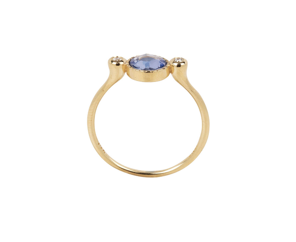 Jennie Kwon Blue Sapphire Sinfonia Ring - Side View