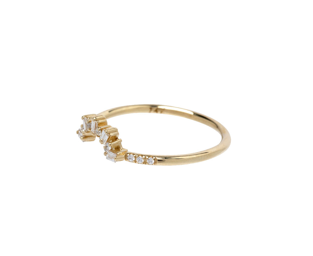 Jennie Kwon Diamond Baguette Starburst Ring - Closeup