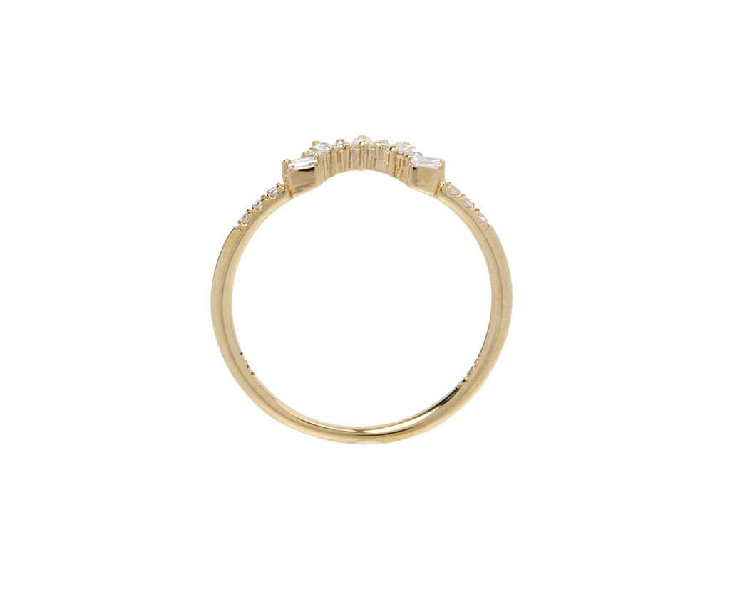 Jennie Kwon Diamond Baguette Starburst Ring - Side View