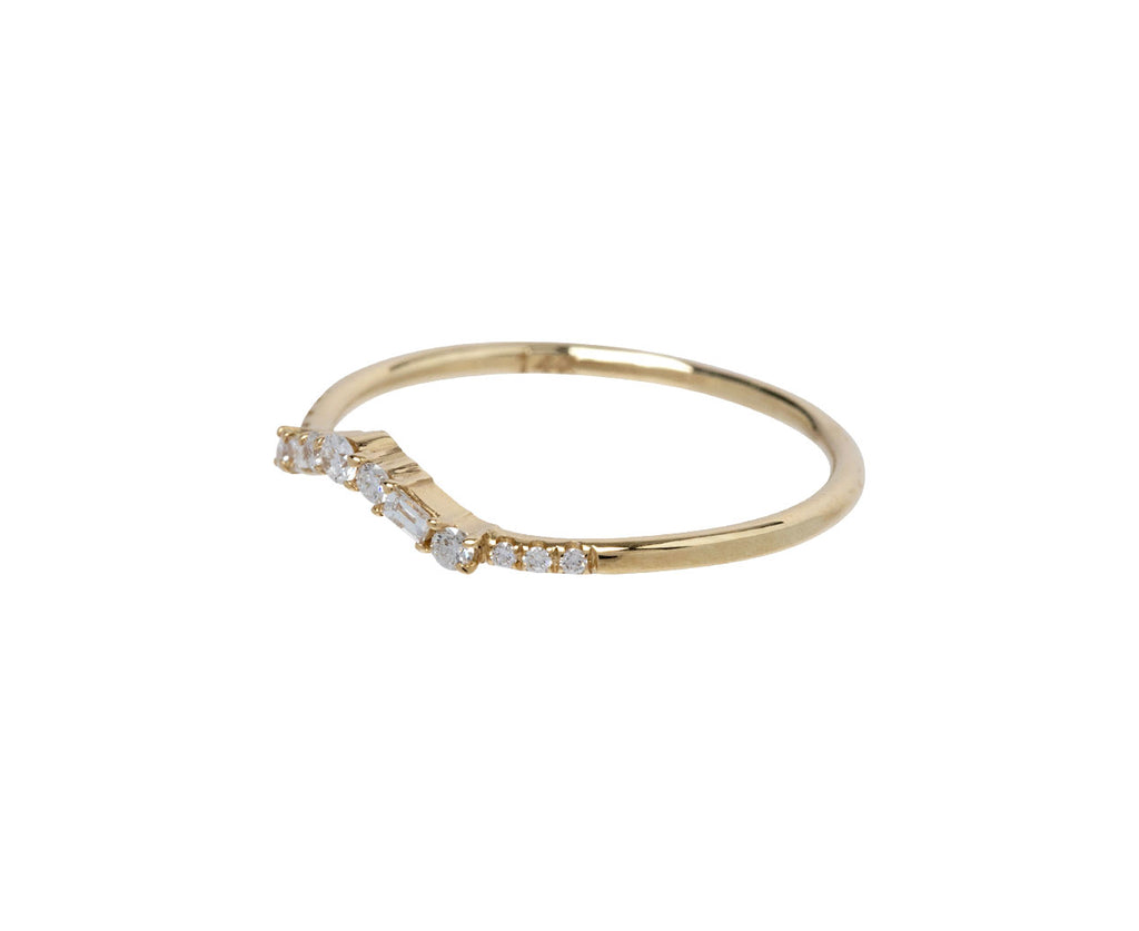Jennie Kwon Diamond Etude Arch Ring - Closeup