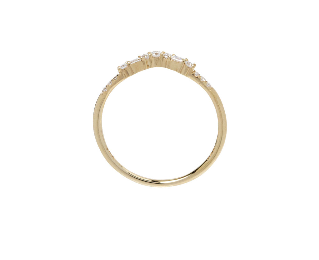 Jennie Kwon Diamond Etude Arch Ring - Side View
