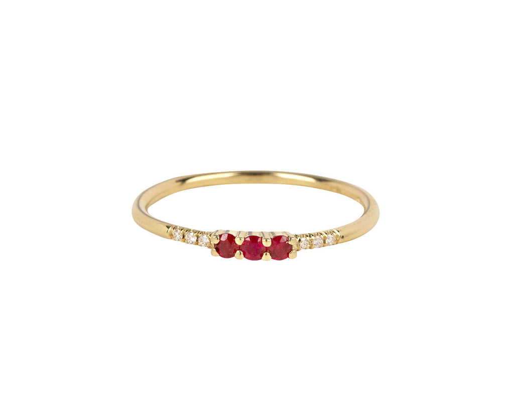Jennie Kwon Rubies and Diamond Equilibrium Ring