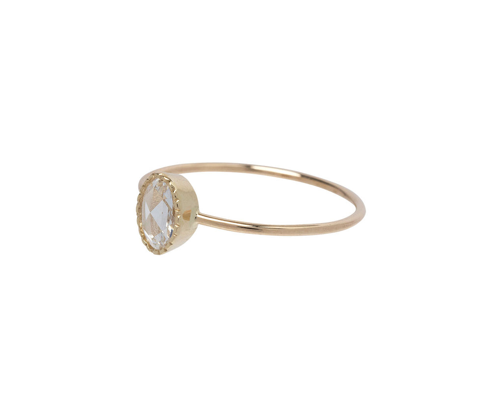 Jennie Kwon Rose Cut Diamond Wisp Ring - Closeup
