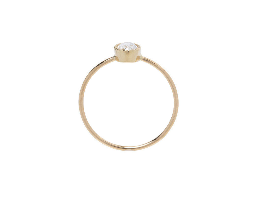 Jennie Kwon Rose Cut Diamond Wisp Ring - Side View