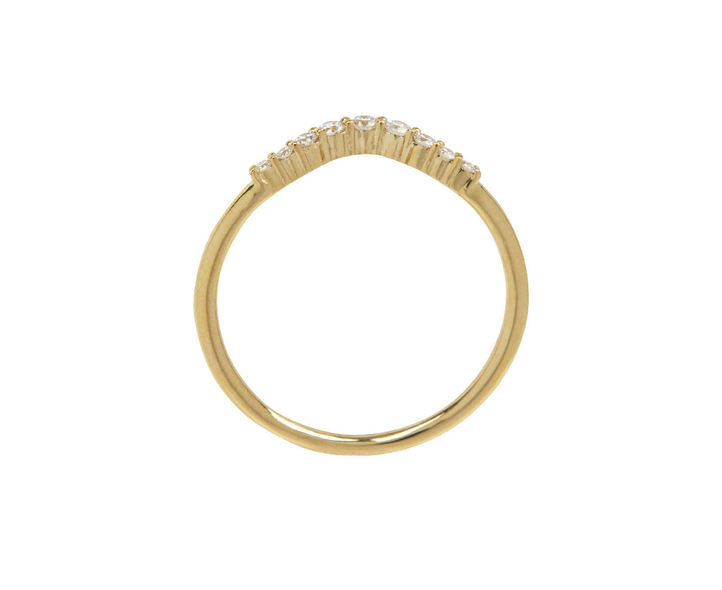 Jennie Kwon Diamond Ripple Arch Ring