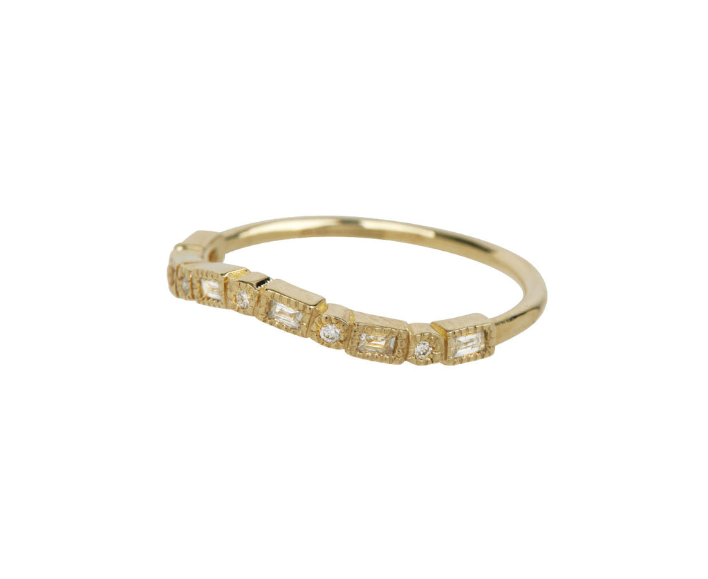 Jennie Kwon Diamond Fusion Arch Ring - Angled View