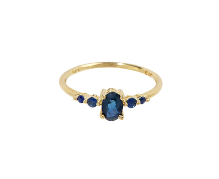 Blue Sapphire Pebble Ring