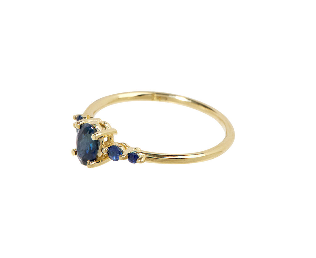 Blue Sapphire Pebble Ring