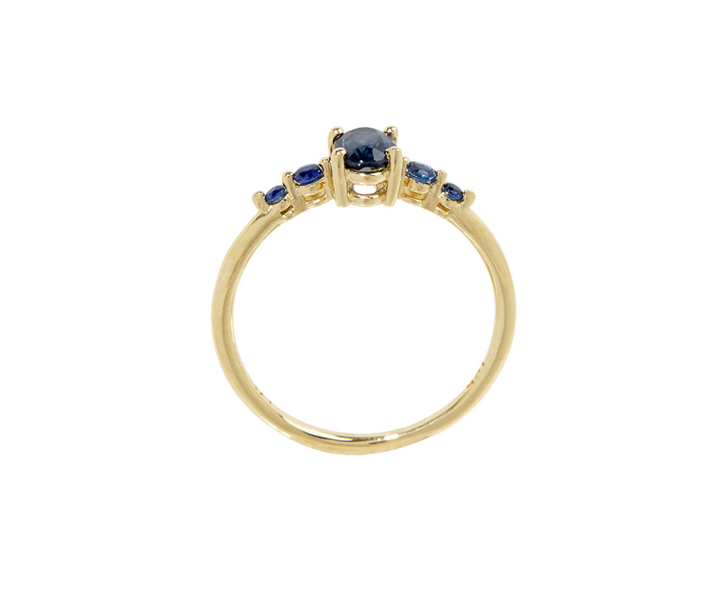 Blue Sapphire Pebble Ring