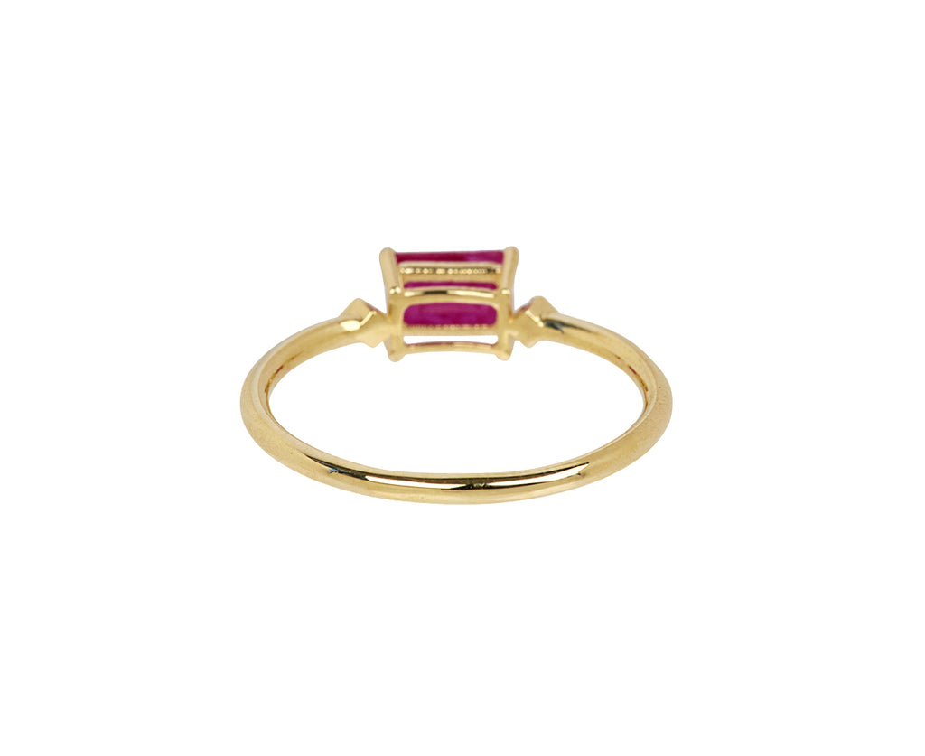 Jennie Kwon Ruby Deco Ring - Back View