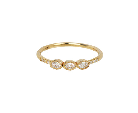 Jennie Kwon Oval Diamond Triplet Ring