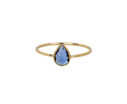 Jennie Kwon Blue Sapphire Lento Wisp Ring