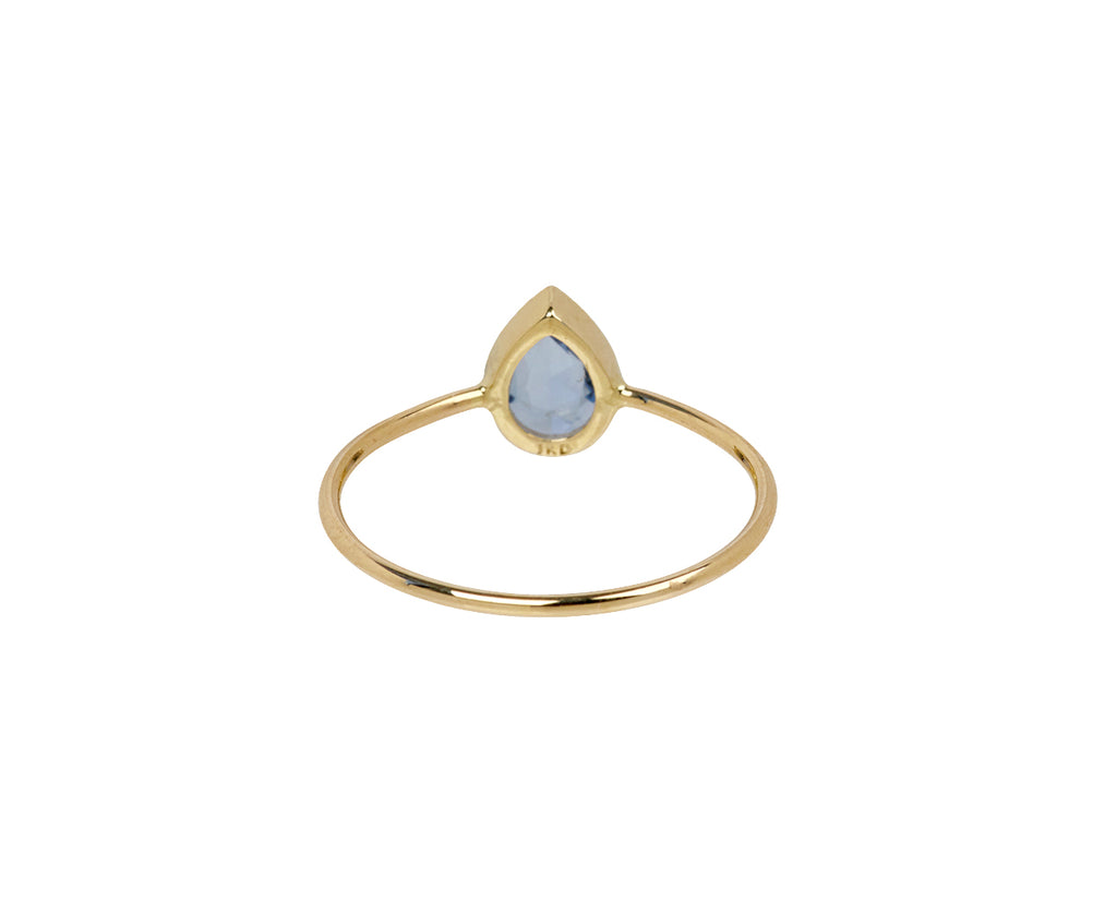 Jennie Kwon Blue Sapphire Lento Wisp Ring - Back View