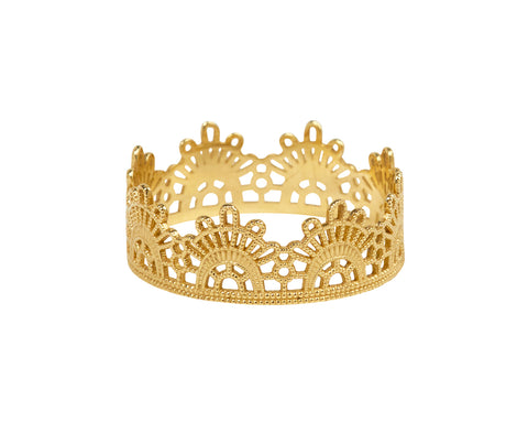 Gold Half Lace Ring - TWISTonline 