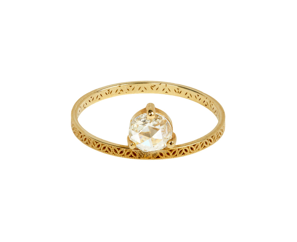 Diamond Petite Straight Lace Solitaire - TWISTonline 