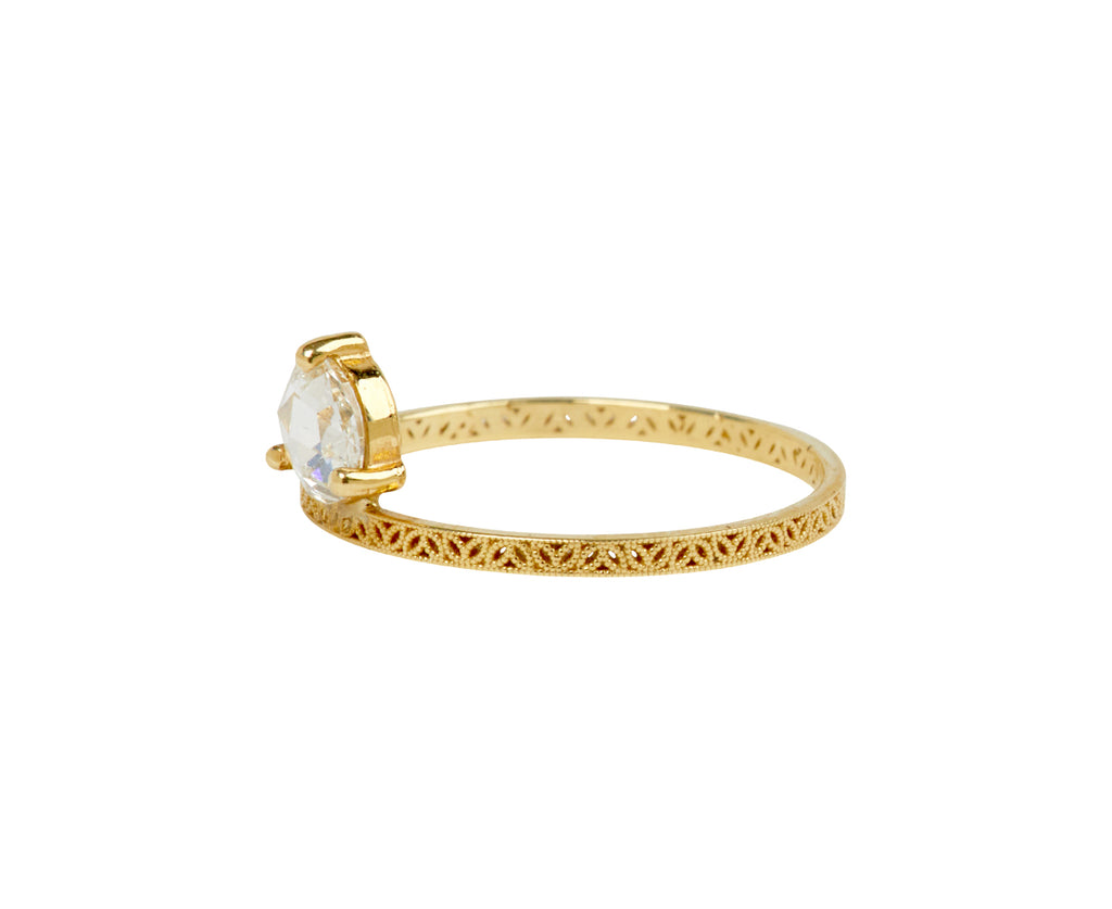 Diamond Petite Straight Lace Solitaire - TWISTonline 