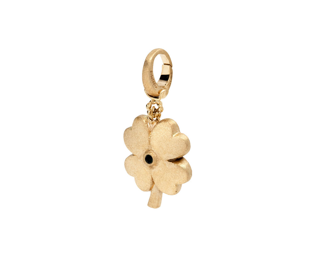 Marie Lichtenberg Small Clover Charm Pendant ONLY Side View