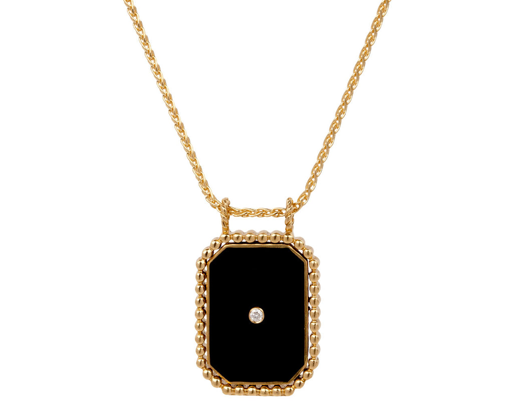 Mini Clover Ebony Scapular Necklace