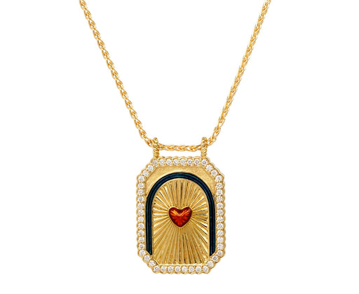 Mini Heart Scapular Necklace