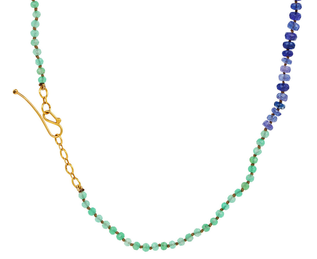 Lena Skadegard Blue And Green Mixed Stone Necklace - Closure