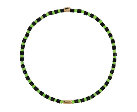 Luis Morais Twisted Tube and Beaded Bracelet