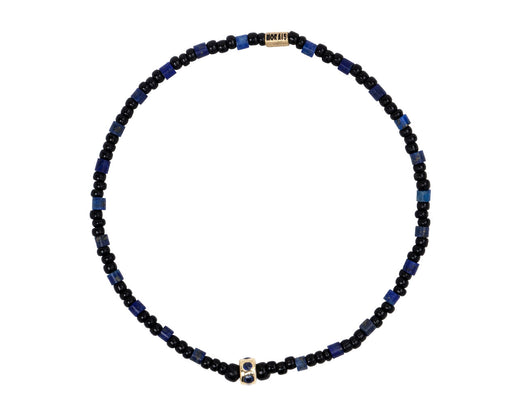 Luis Morais Sapphire Charm Beaded Bracelet