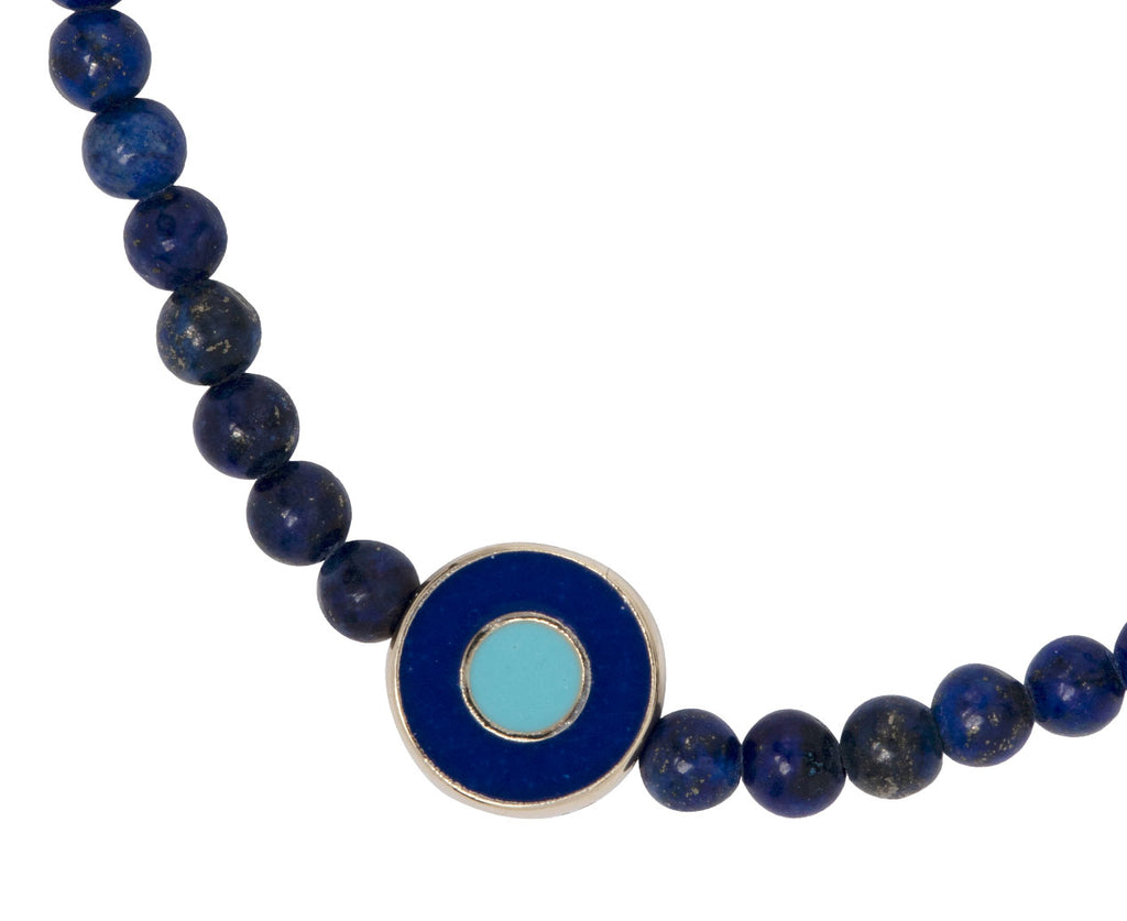 Luis Morais Lapis Evil Eye Bracelet - Closeup