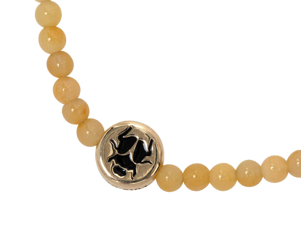Luis Morais Jasper Scarab Beaded Bracelet - Closeup