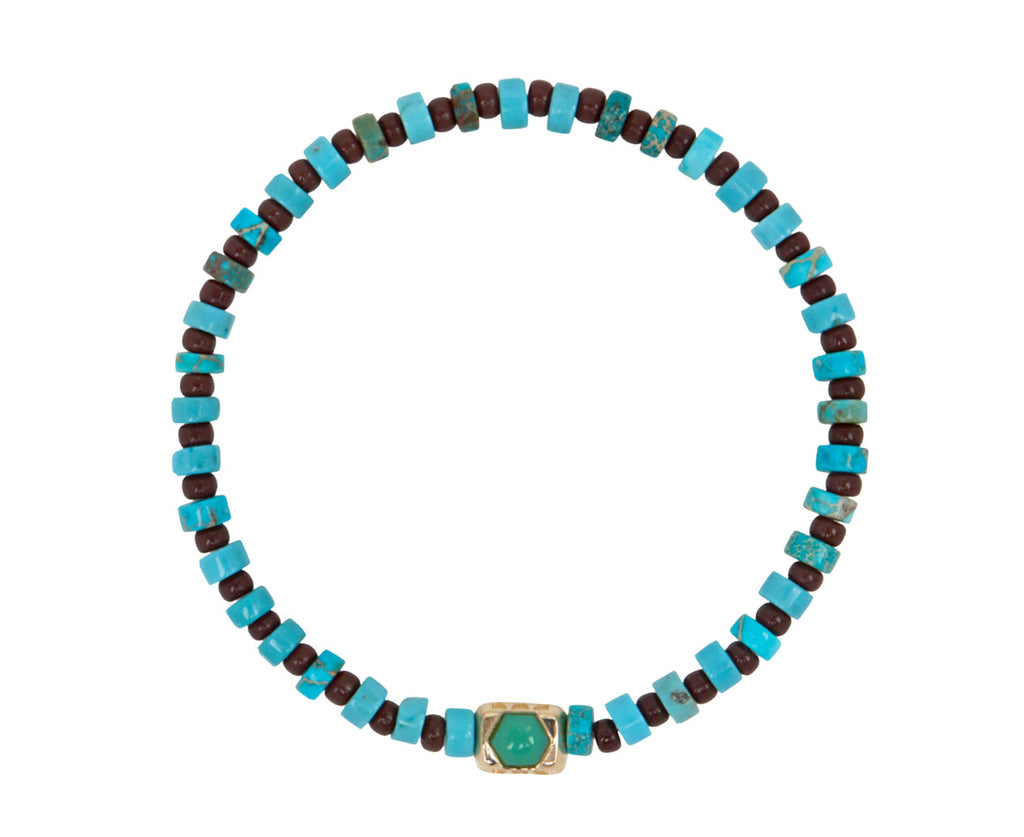Luis Morais Chrysoprase Lash Beaded Bracelet