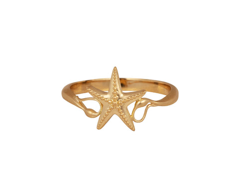 Lunar Rain Starfish Ring