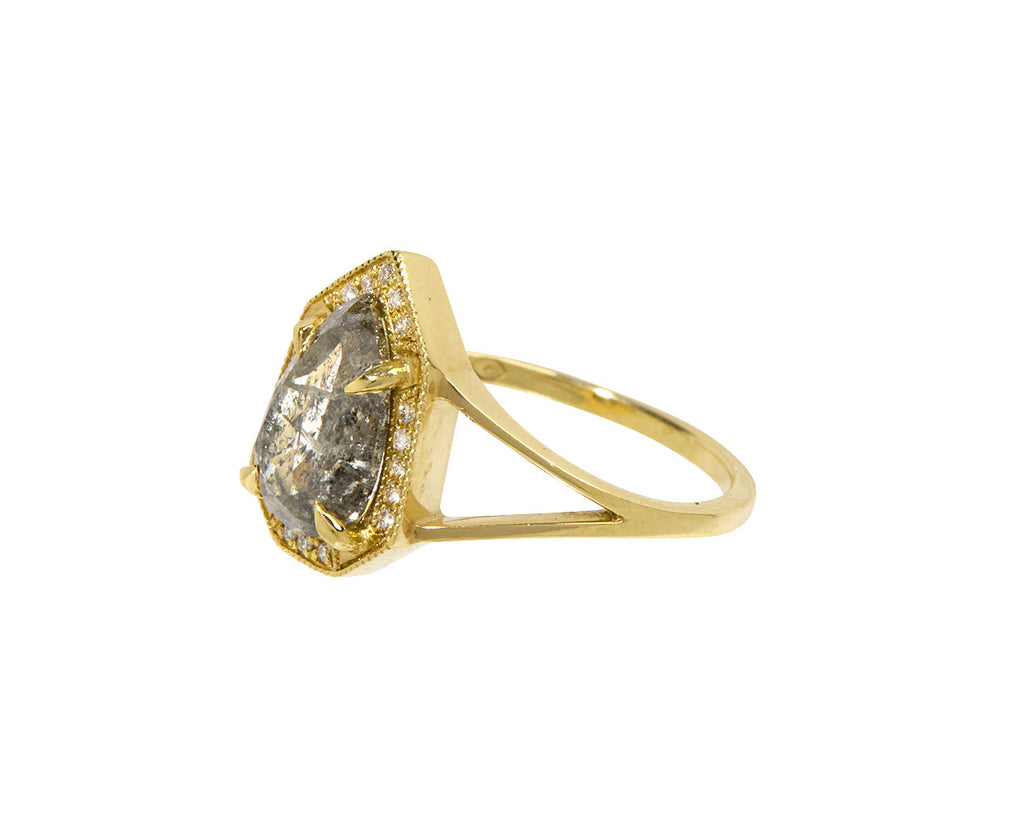 Grande Salt and Pepper Diamond Phoebe Ring