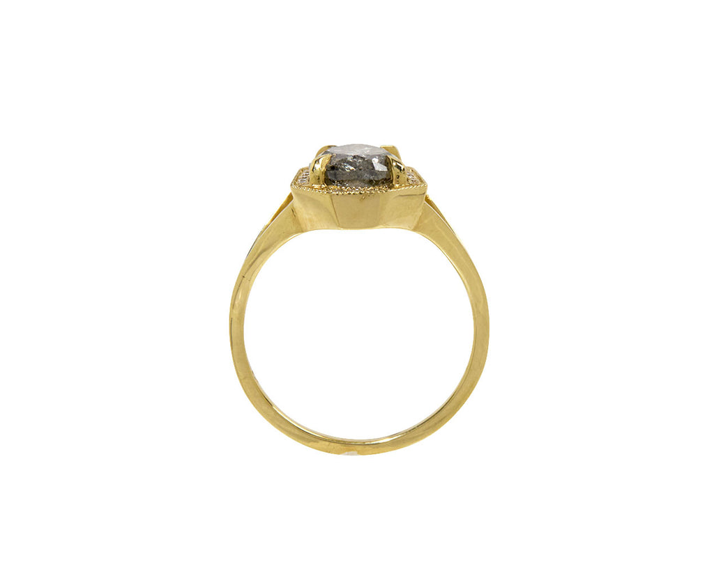 Grande Salt and Pepper Diamond Phoebe Ring
