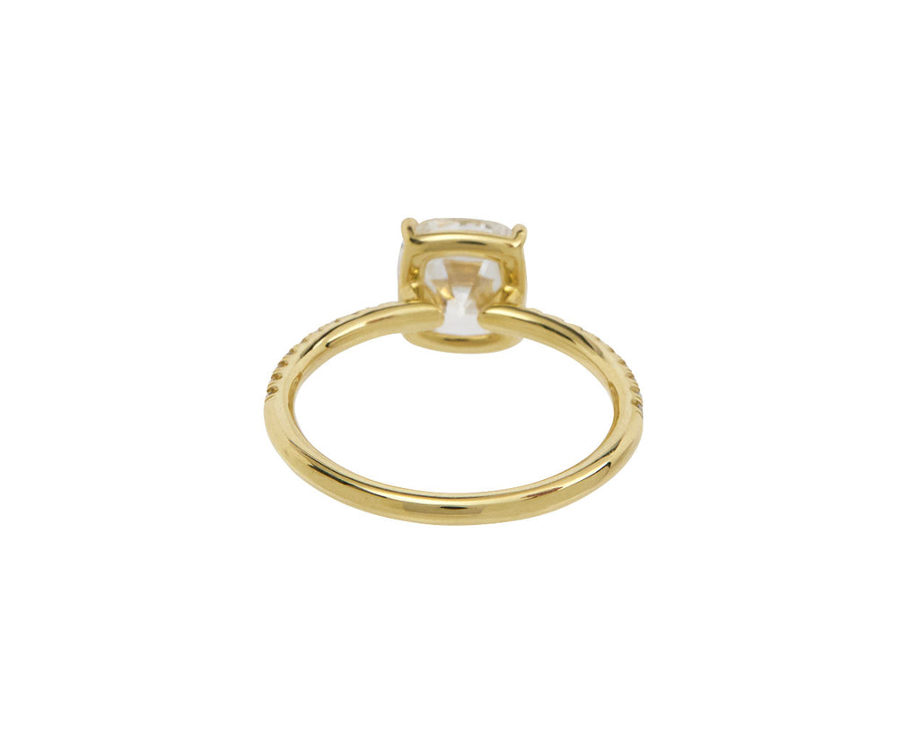 Old Mine Cut Lab Grown Diamond Solitaire