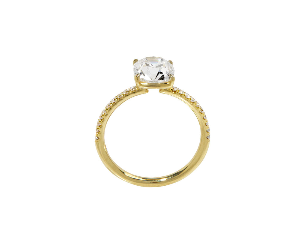 Old Mine Cut Lab Grown Diamond Solitaire