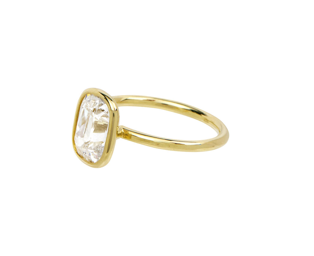 Lab Grown Cushion Cut Brilliant Diamond Solitaire
