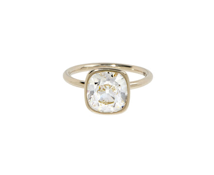 Old Mine Cushion Brilliant Cut Lab Grown Diamond Solitaire