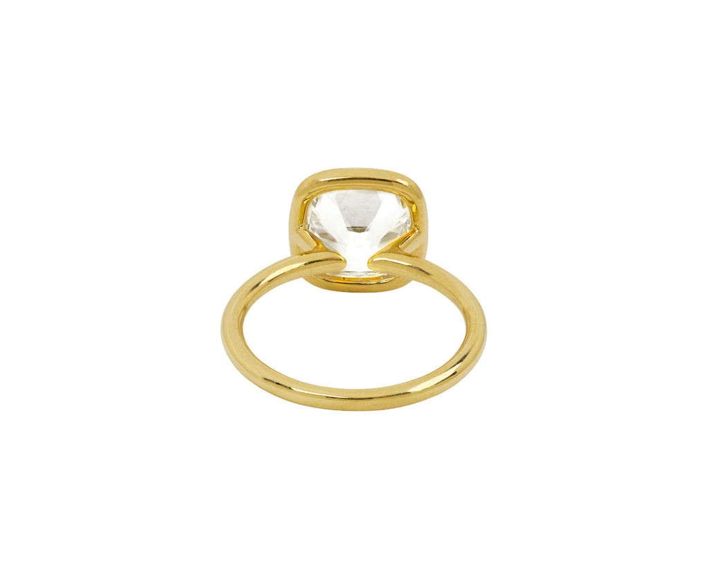 Old Mine Cut Lab Grown Diamond Solitaire Ring