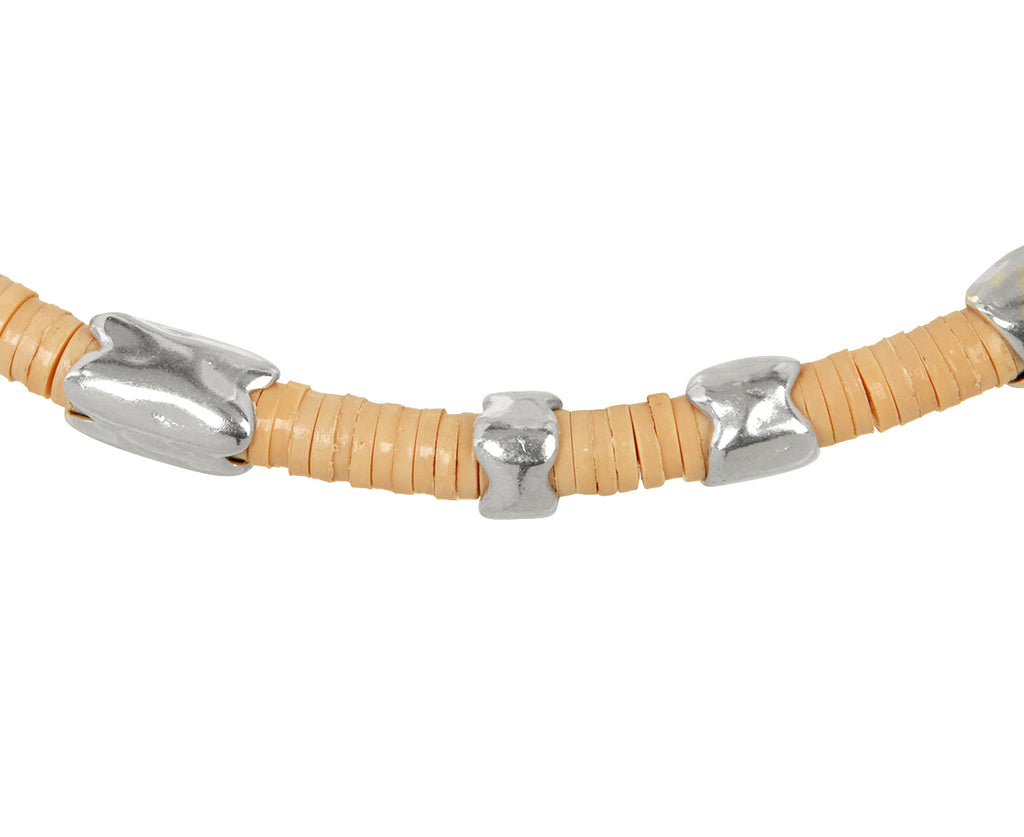 Off White African Trade Bead Dryp Bracelet - TWISTonline 