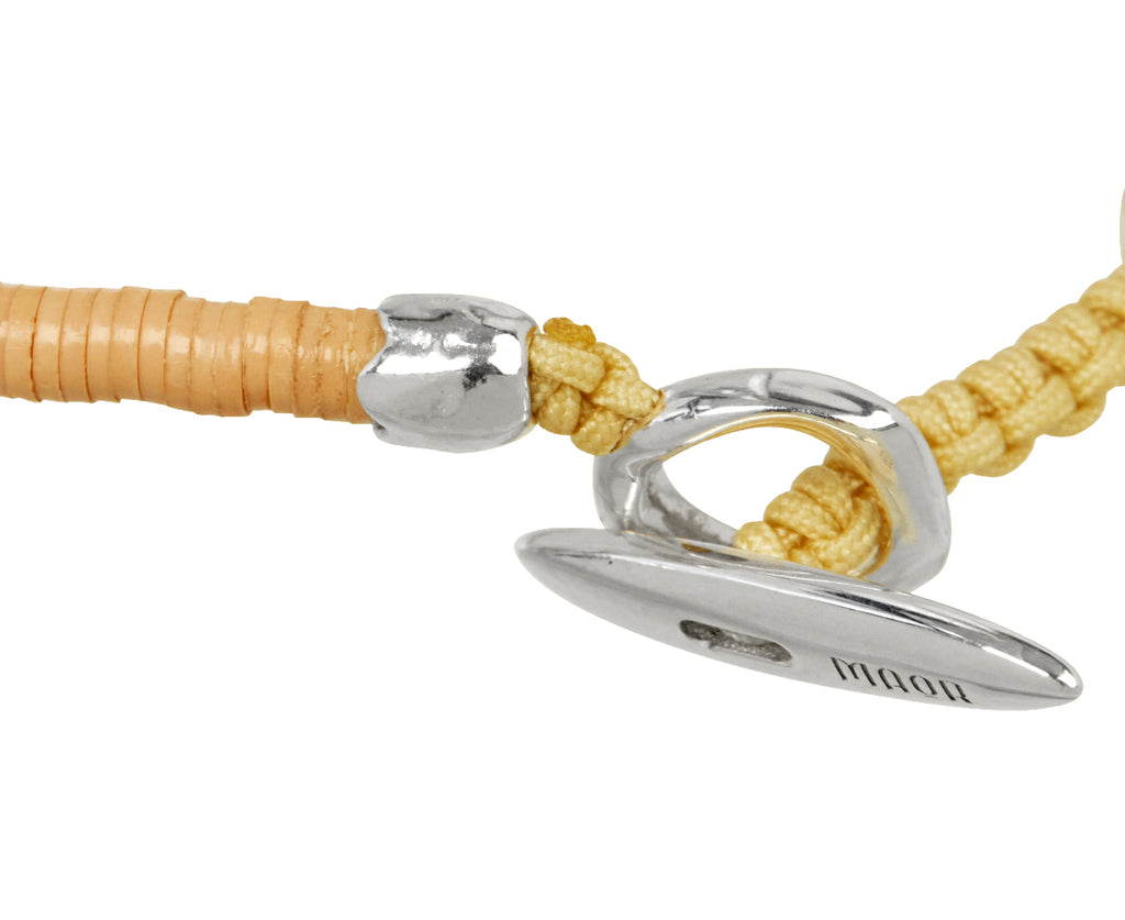 Off White African Trade Bead Dryp Bracelet - TWISTonline 