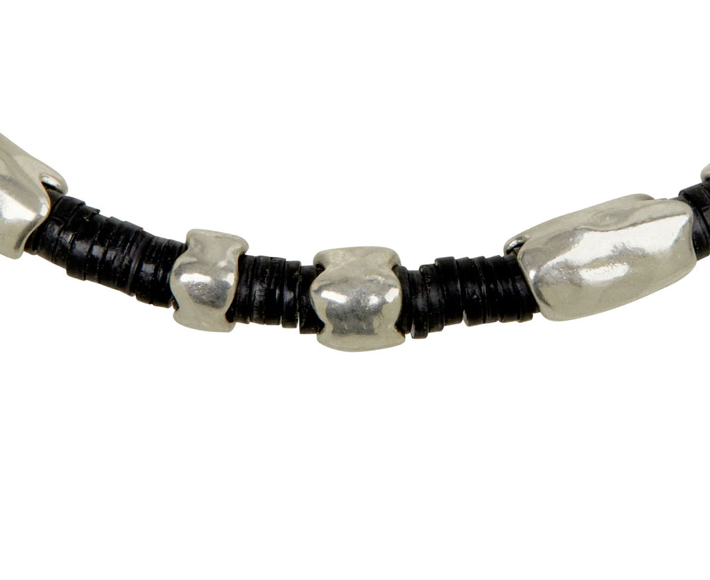 Maor African Trade Bead Dyrp Bracelet - closeup