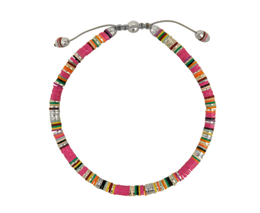 Pink Malli African Disc Bracelet - TWISTonline 