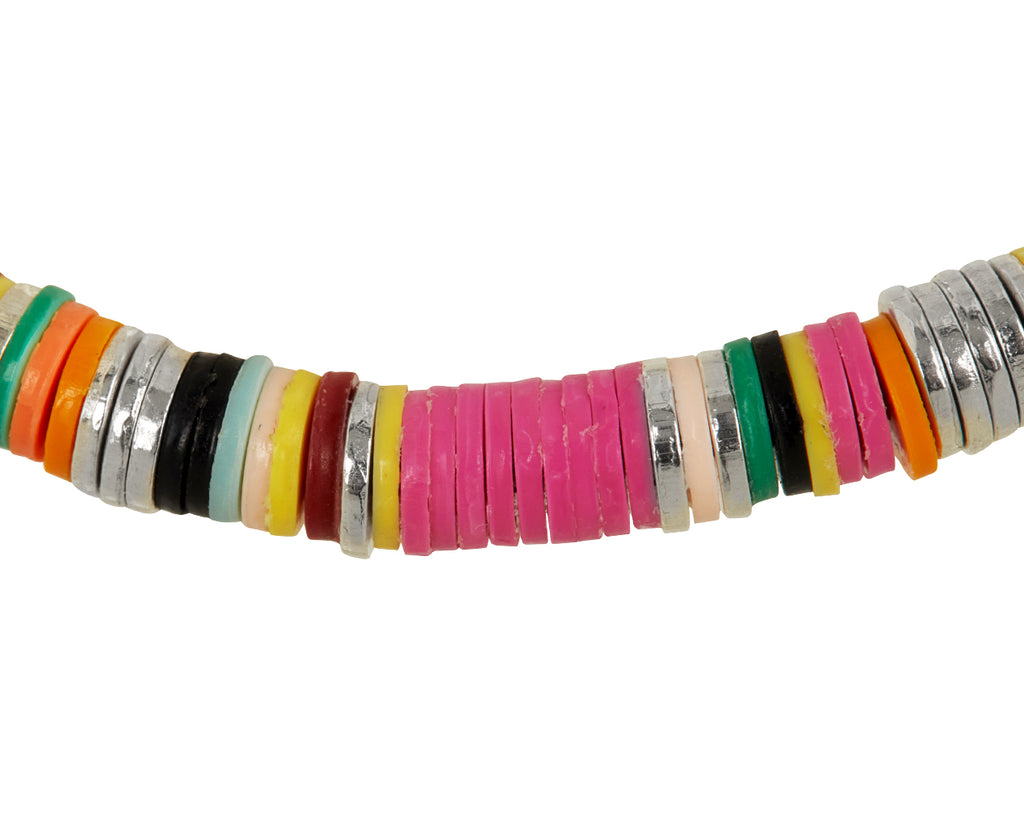 Pink Malli African Disc Bracelet - TWISTonline 