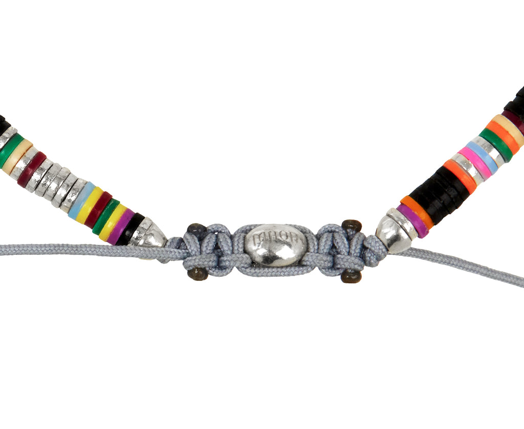 Black Pattern Malli African Disc Bracelet - TWISTonline 