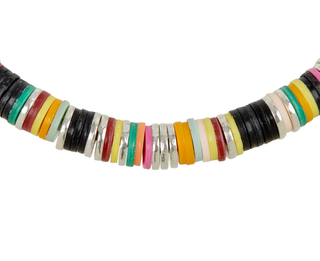 Maor African Disc Malli Bracelet - closeup