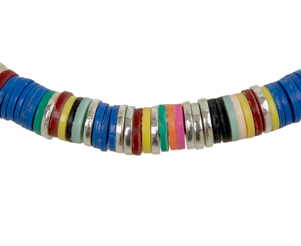 Maor African Disc Malli Bracelet - closeup