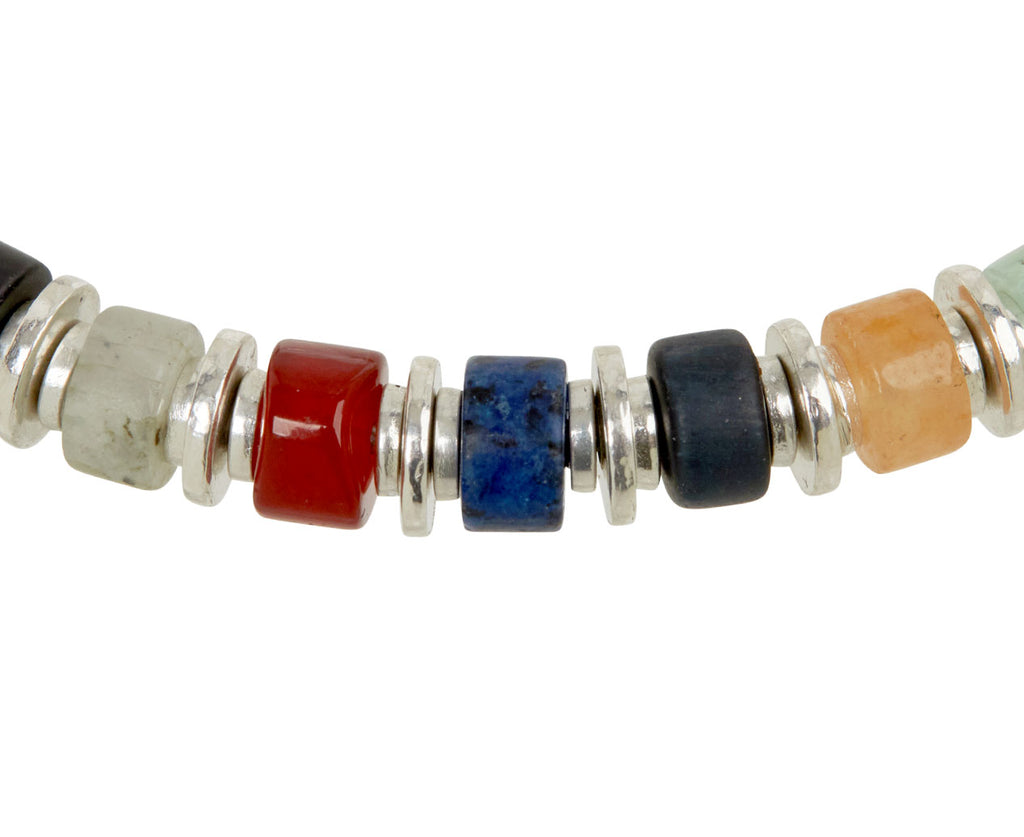 Maor Mixed Gem Sapet Bracelet - closeup